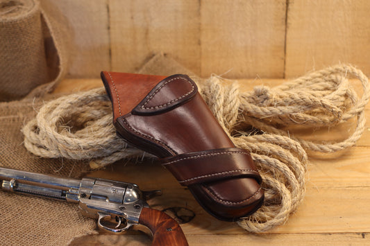 Cross Draw Ridge Runner in Dark Brown with Saddle Tan Lining