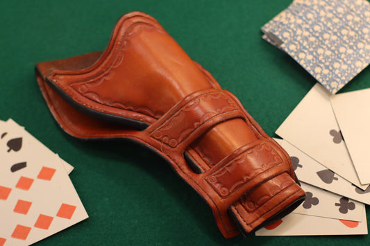 The Doc Cross Draw in Saddle an with border stamping